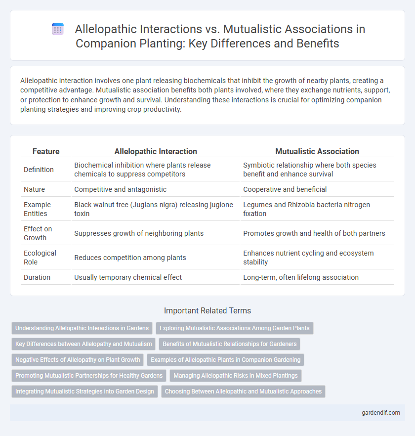 Allelopathic Interactions vs. Mutualistic Associations in Companion Planting: Key Differences and Benefits