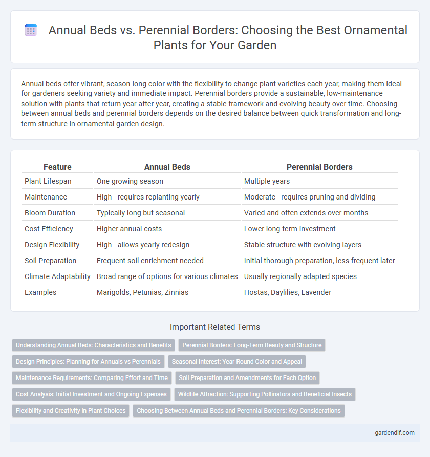 Annual Beds vs. Perennial Borders: Choosing the Best Ornamental Plants for Your Garden