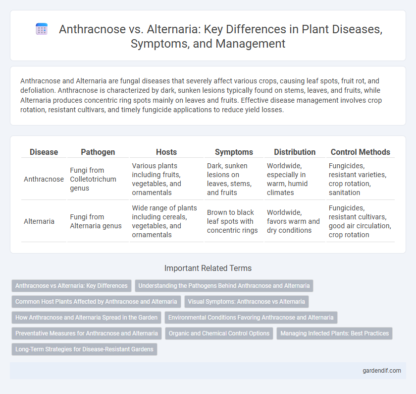 Anthracnose vs. Alternaria: Key Differences in Plant Diseases, Symptoms, and Management