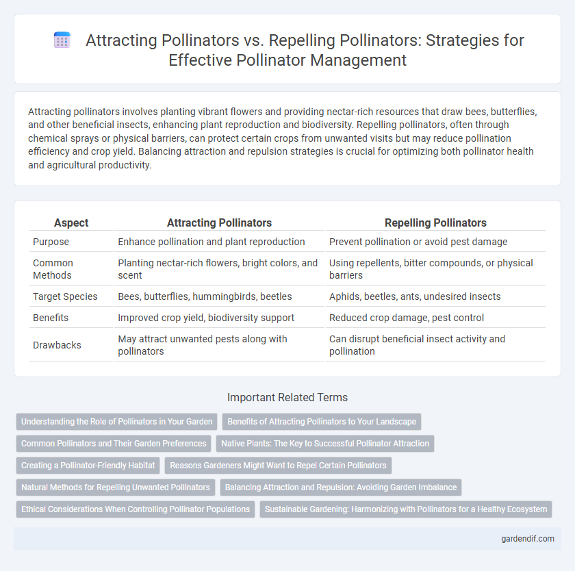 Attracting Pollinators vs. Repelling Pollinators: Strategies for Effective Pollinator Management