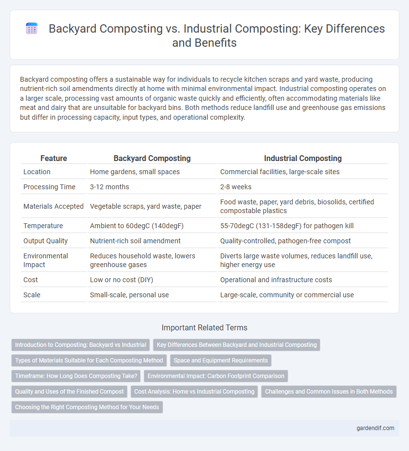 Backyard Composting vs. Industrial Composting: Key Differences and Benefits