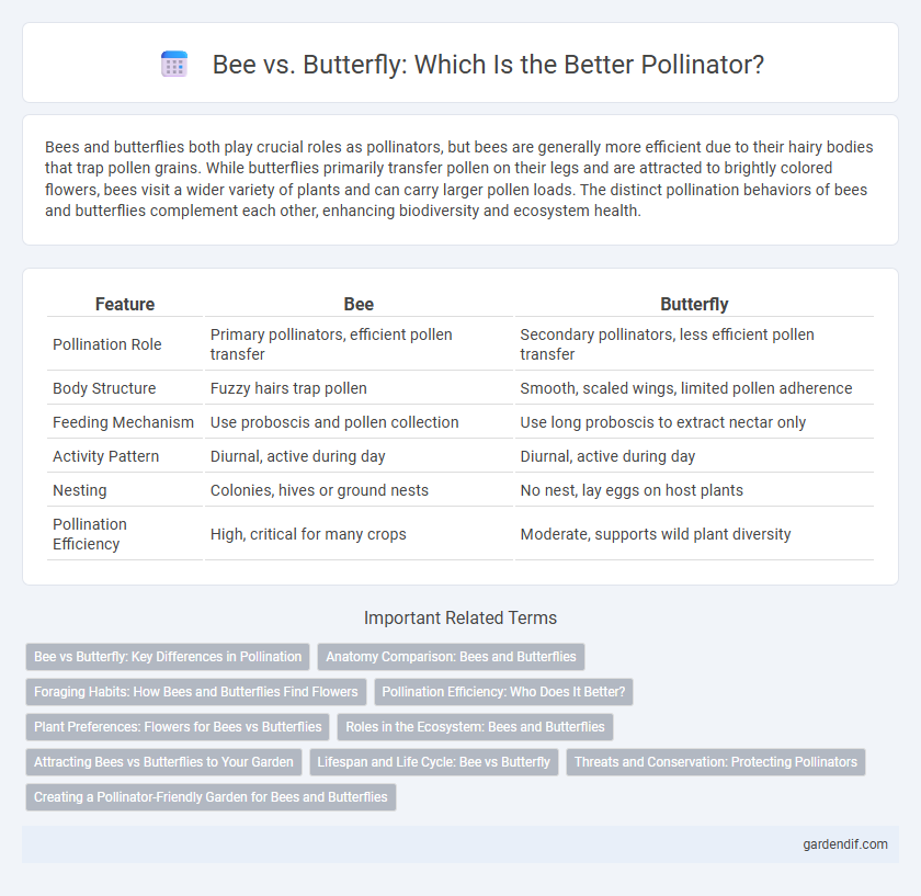 Bee vs. Butterfly: Which Is the Better Pollinator?