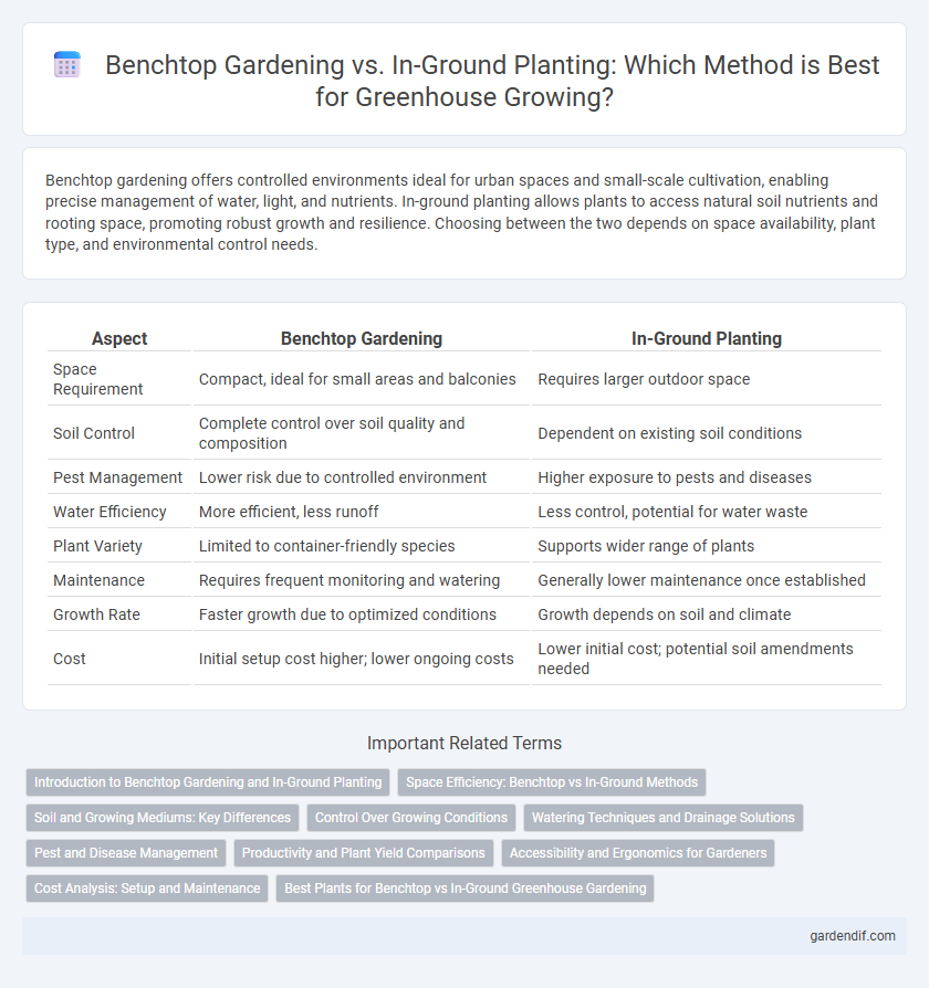 Benchtop Gardening vs. In-Ground Planting: Which Method is Best for Greenhouse Growing?