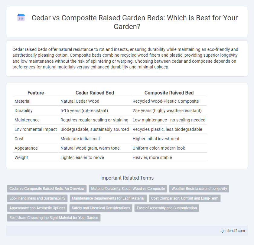 Cedar vs Composite Raised Garden Beds: Which is Best for Your Garden?