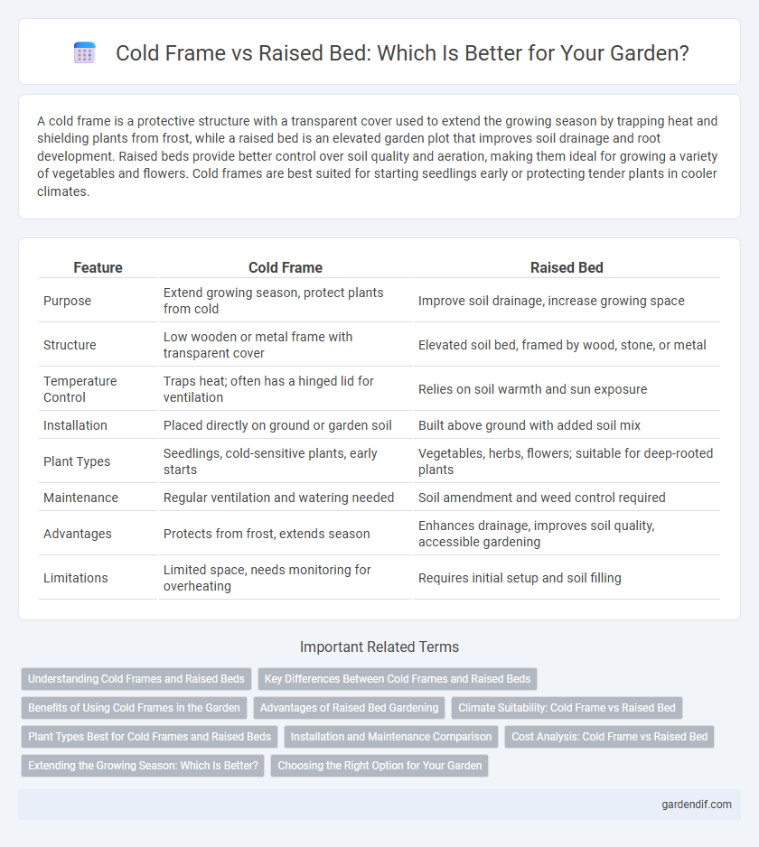 Cold Frame vs Raised Bed: Which Is Better for Your Garden?