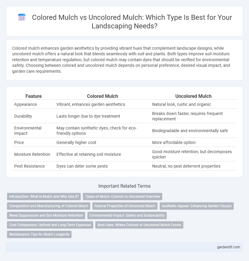 Colored Mulch vs Uncolored Mulch: Which Type Is Best for Your Landscaping Needs?