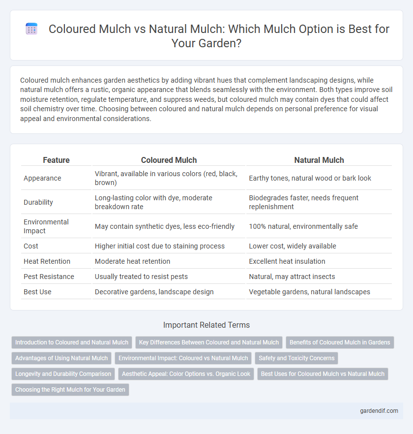 Coloured Mulch vs Natural Mulch: Which Mulch Option is Best for Your Garden?