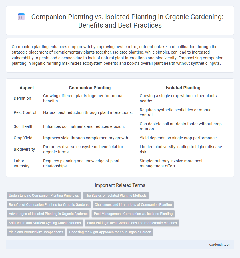 Companion Planting vs. Isolated Planting in Organic Gardening: Benefits and Best Practices