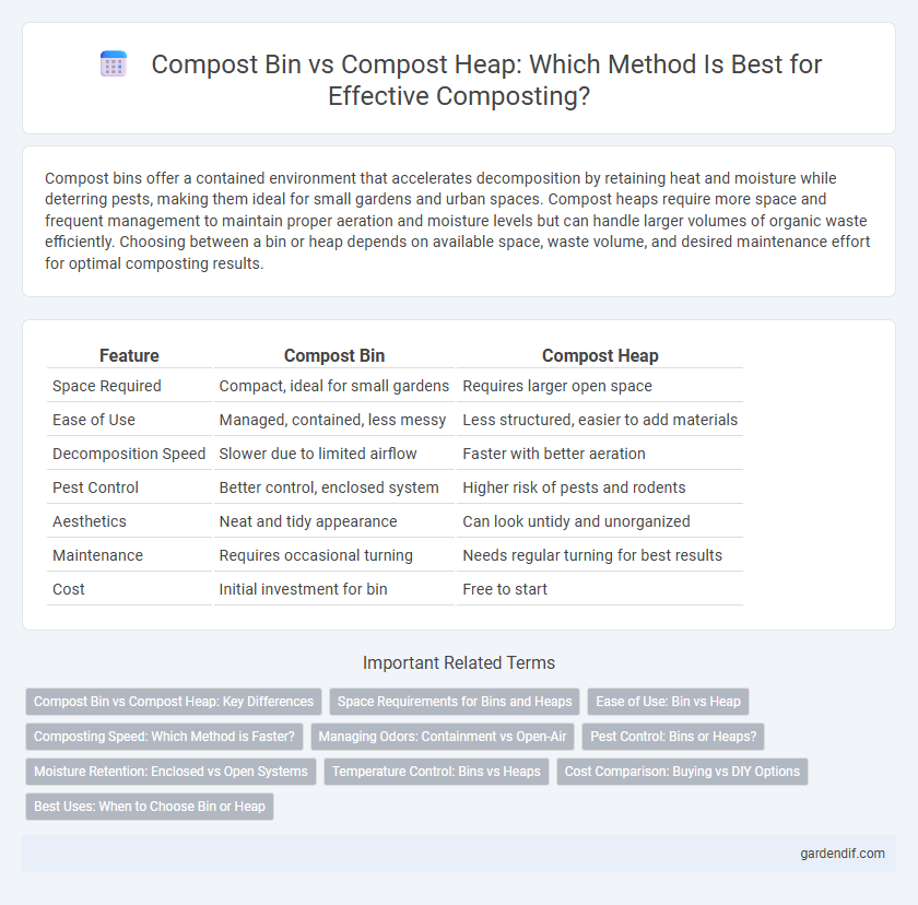 Compost Bin vs Compost Heap: Which Method Is Best for Effective Composting?
