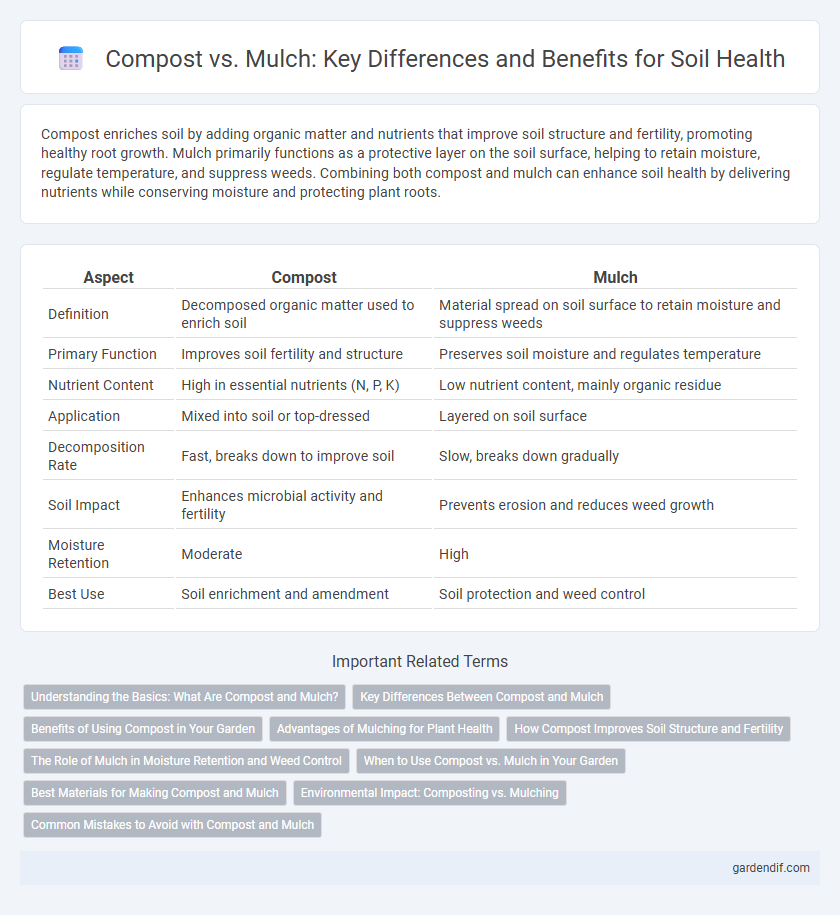 Compost vs. Mulch: Key Differences and Benefits for Soil Health