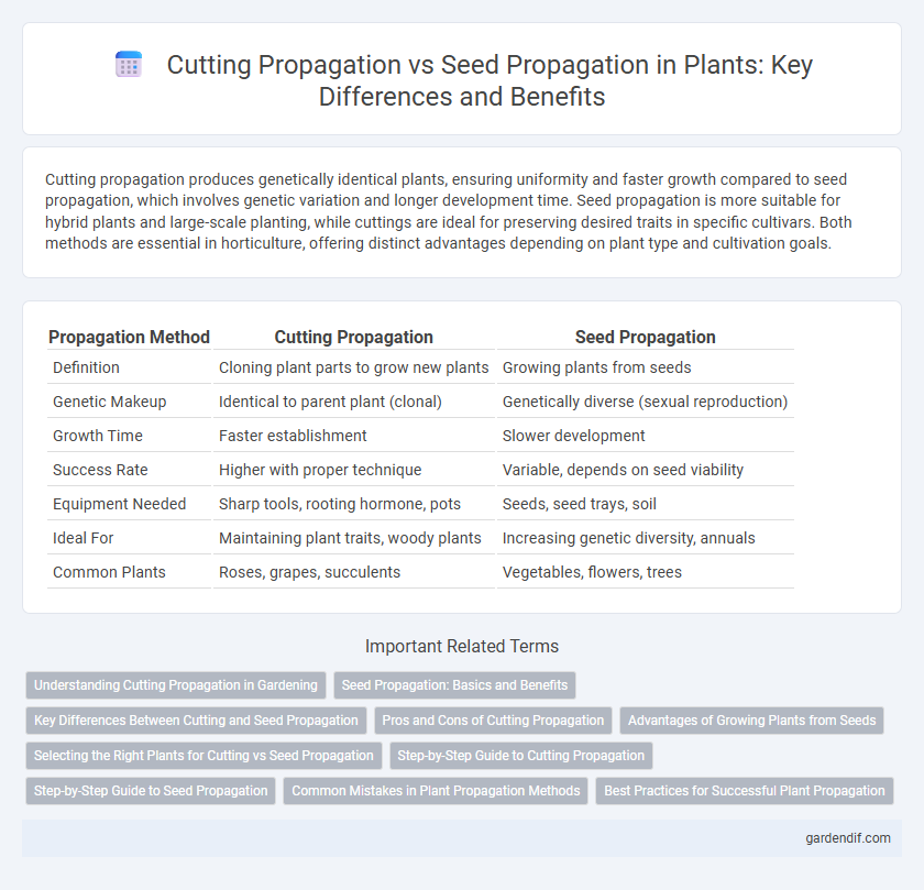 Cutting Propagation vs Seed Propagation in Plants: Key Differences and Benefits