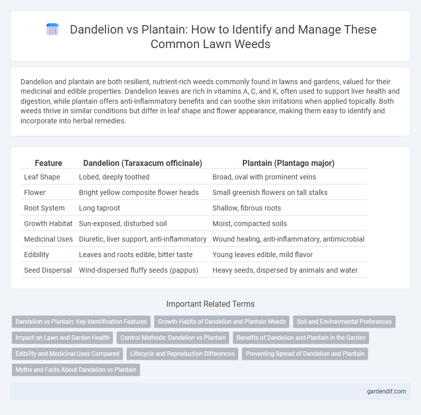 Dandelion vs Plantain: How to Identify and Manage These Common Lawn Weeds