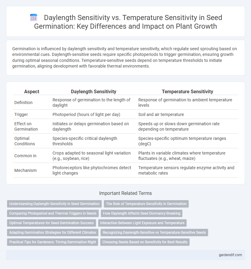 Daylength Sensitivity vs. Temperature Sensitivity in Seed Germination: Key Differences and Impact on Plant Growth