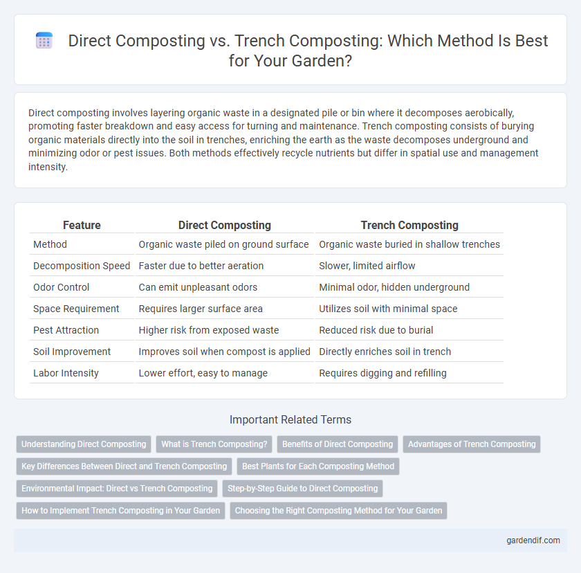 Direct Composting vs. Trench Composting: Which Method Is Best for Your Garden?