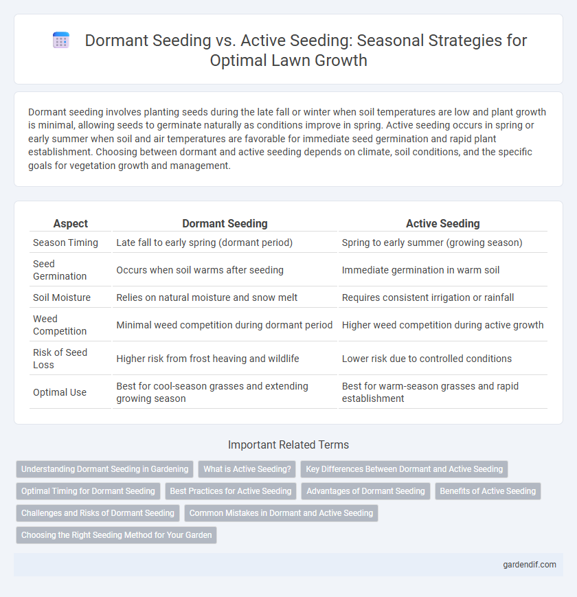 Dormant Seeding vs. Active Seeding: Seasonal Strategies for Optimal Lawn Growth