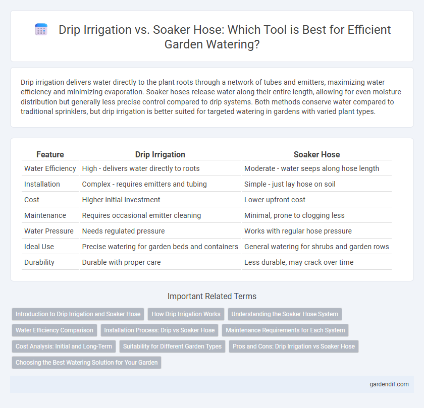 Drip Irrigation vs. Soaker Hose: Which Tool is Best for Efficient Garden Watering?