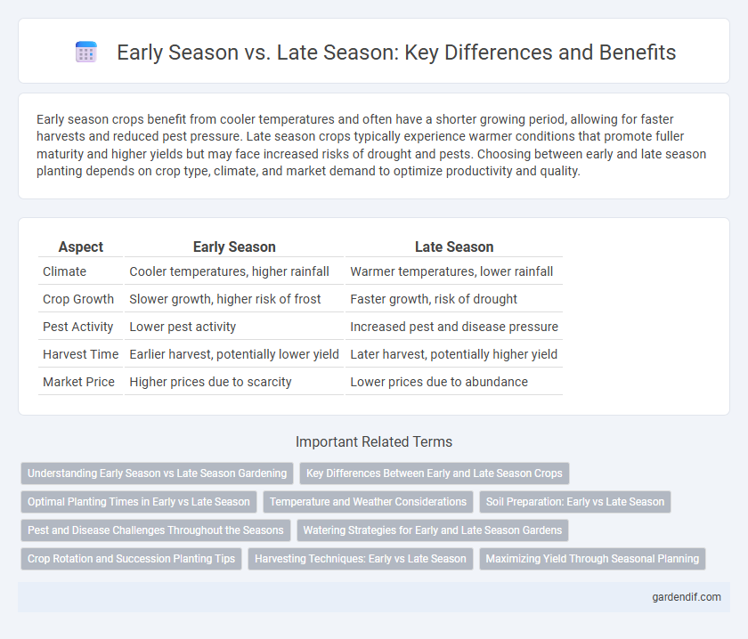Early Season vs. Late Season: Key Differences and Benefits
