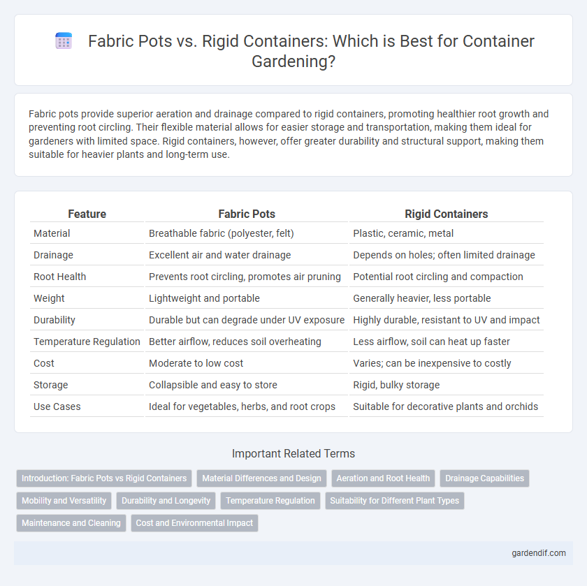Fabric Pots vs. Rigid Containers: Which is Best for Container Gardening?