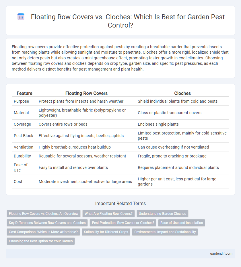 Floating Row Covers vs. Cloches: Which Is Best for Garden Pest Control?