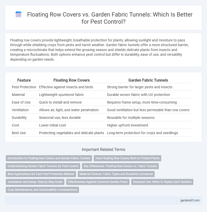 Floating Row Covers vs. Garden Fabric Tunnels: Which Is Better for Pest Control?