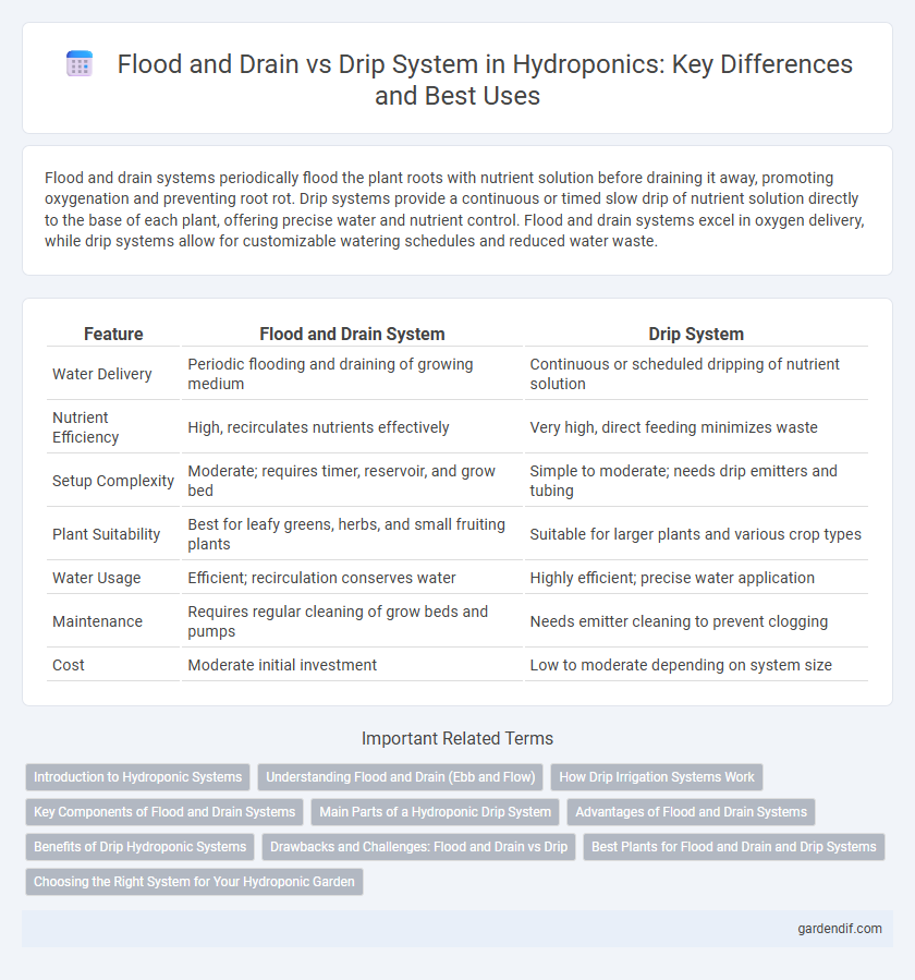 Flood and Drain vs Drip System in Hydroponics: Key Differences and Best Uses