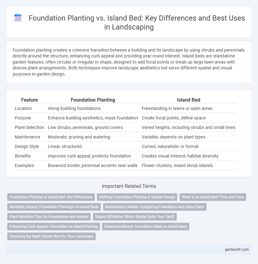 Foundation Planting vs. Island Bed: Key Differences and Best Uses in Landscaping