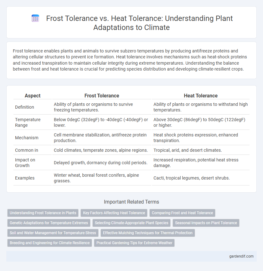 Frost Tolerance vs. Heat Tolerance: Understanding Plant Adaptations to Climate