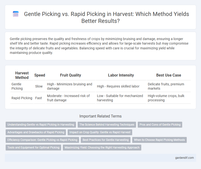 Gentle Picking vs. Rapid Picking in Harvest: Which Method Yields Better Results?