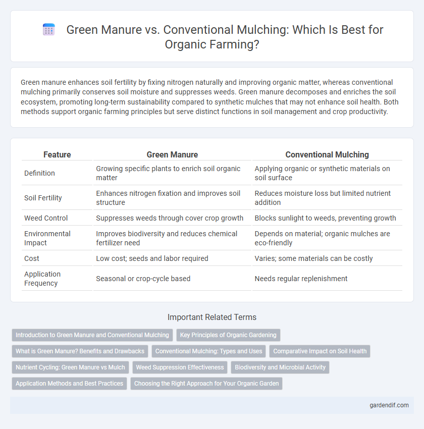 Green Manure vs. Conventional Mulching: Which Is Best for Organic Farming?