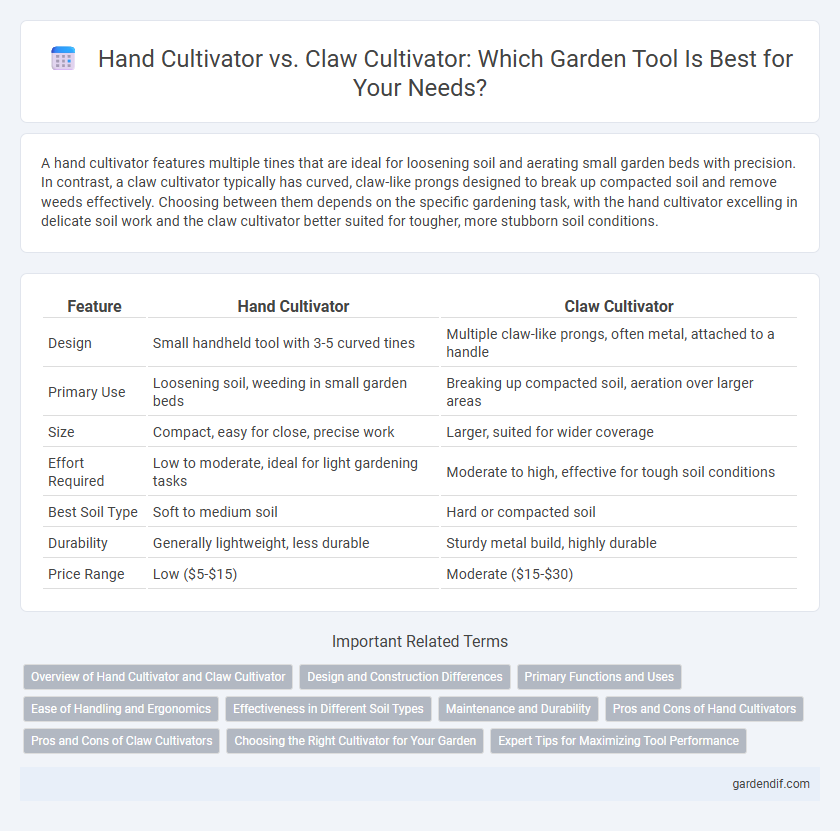 Hand Cultivator vs. Claw Cultivator: Which Garden Tool Is Best for Your Needs?