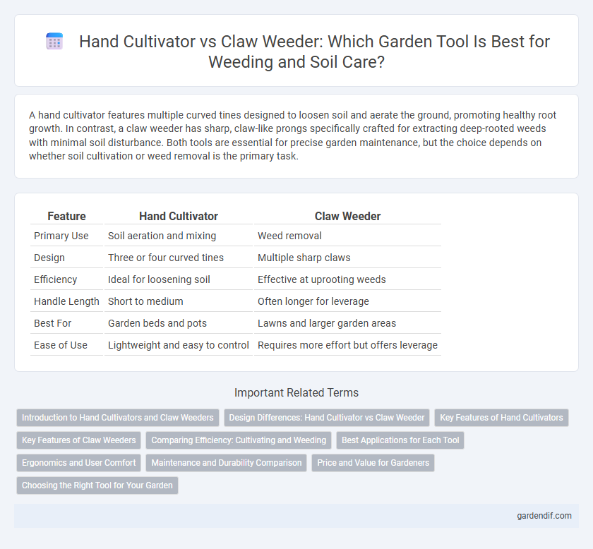 Hand Cultivator vs Claw Weeder: Which Garden Tool Is Best for Weeding and Soil Care?