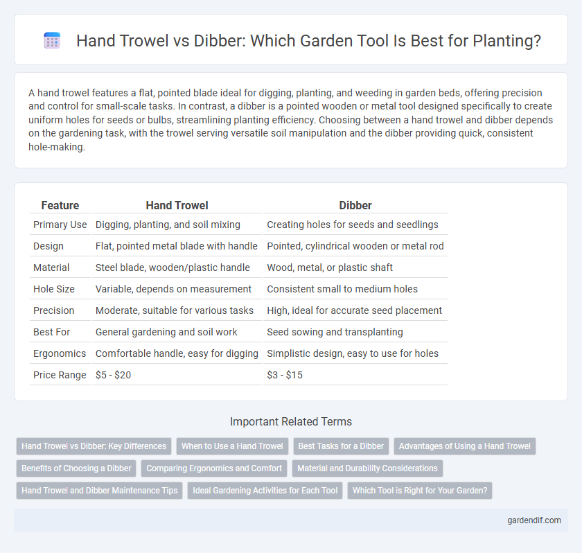 Hand Trowel vs Dibber: Which Garden Tool Is Best for Planting?