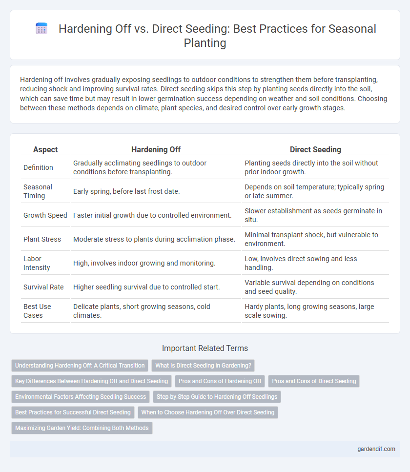 Hardening Off vs. Direct Seeding: Best Practices for Seasonal Planting
