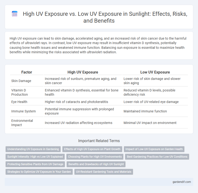 High UV Exposure vs. Low UV Exposure in Sunlight: Effects, Risks, and Benefits