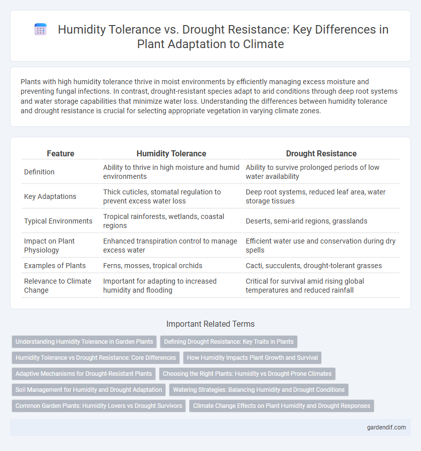 Humidity Tolerance vs. Drought Resistance: Key Differences in Plant Adaptation to Climate