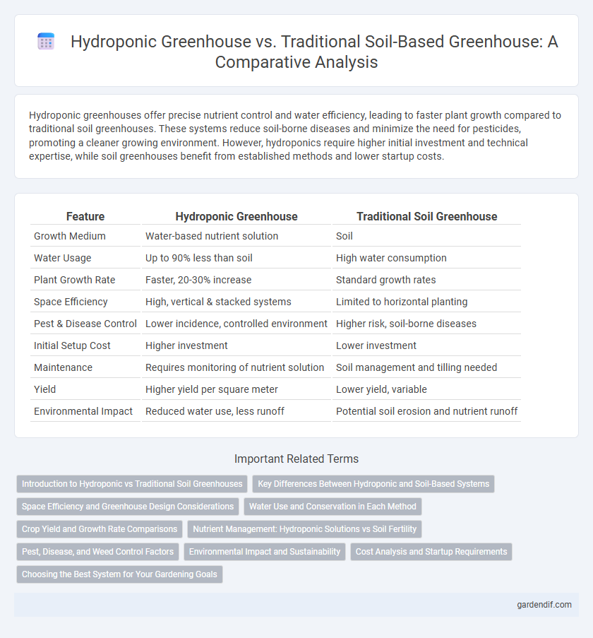 Hydroponic Greenhouse vs. Traditional Soil-Based Greenhouse: A Comparative Analysis