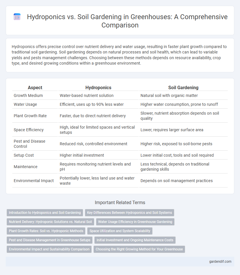 Hydroponics vs. Soil Gardening in Greenhouses: A Comprehensive Comparison