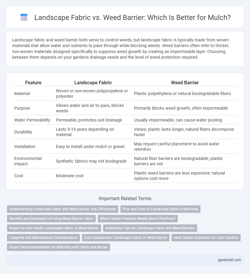 Landscape Fabric vs. Weed Barrier: Which Is Better for Mulch?