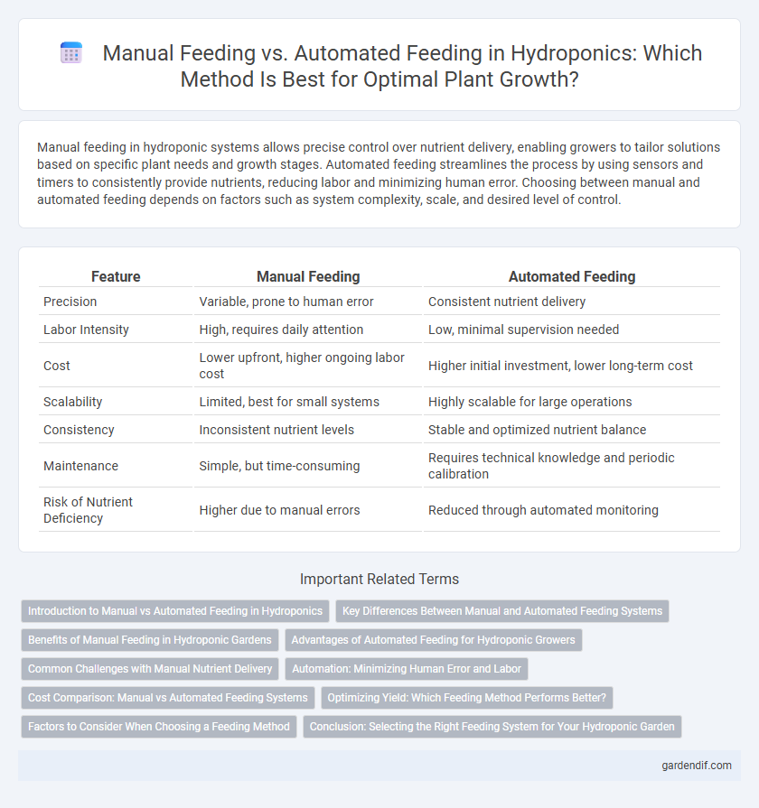 Manual Feeding vs. Automated Feeding in Hydroponics: Which Method Is Best for Optimal Plant Growth?