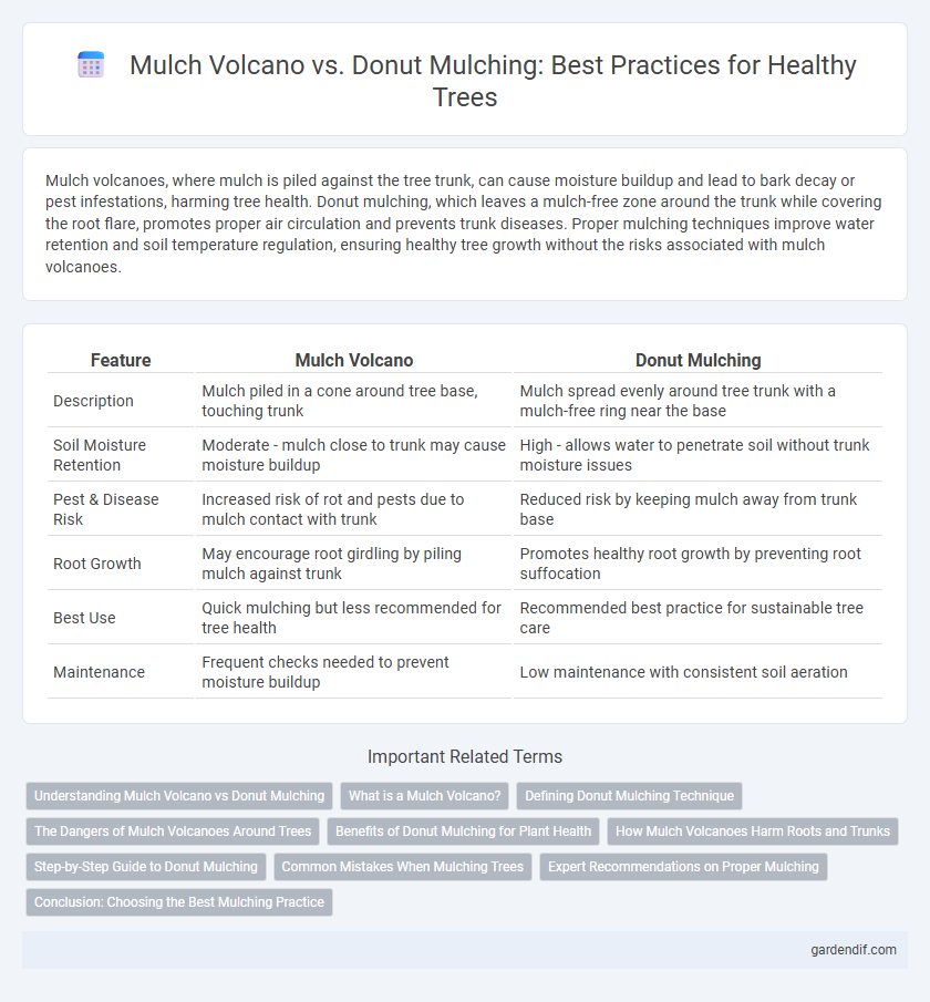 Mulch Volcano vs. Donut Mulching: Best Practices for Healthy Trees