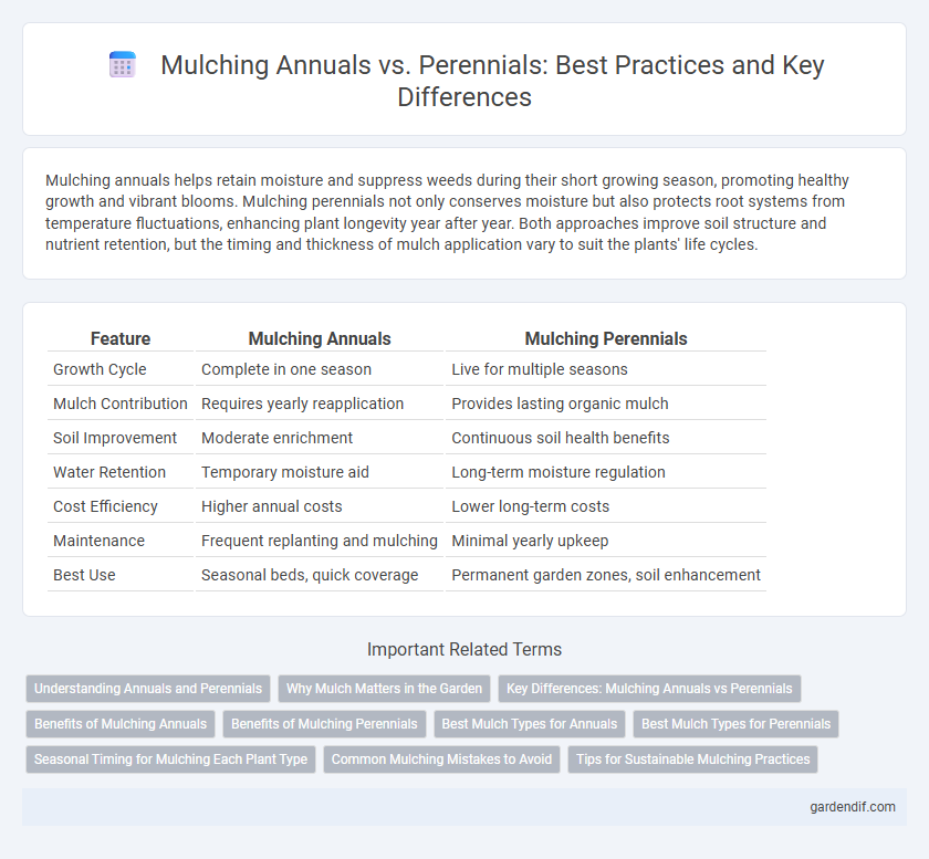 Mulching Annuals vs. Perennials: Best Practices and Key Differences