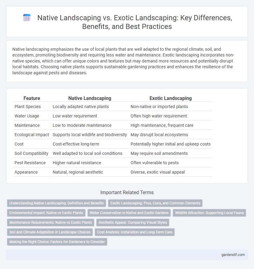 Native Landscaping vs. Exotic Landscaping: Key Differences, Benefits, and Best Practices