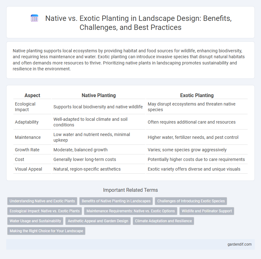 Native vs. Exotic Planting in Landscape Design: Benefits, Challenges, and Best Practices