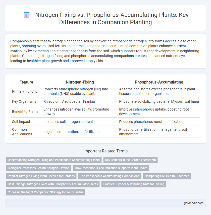 Nitrogen-Fixing vs. Phosphorus-Accumulating Plants: Key Differences in Companion Planting
