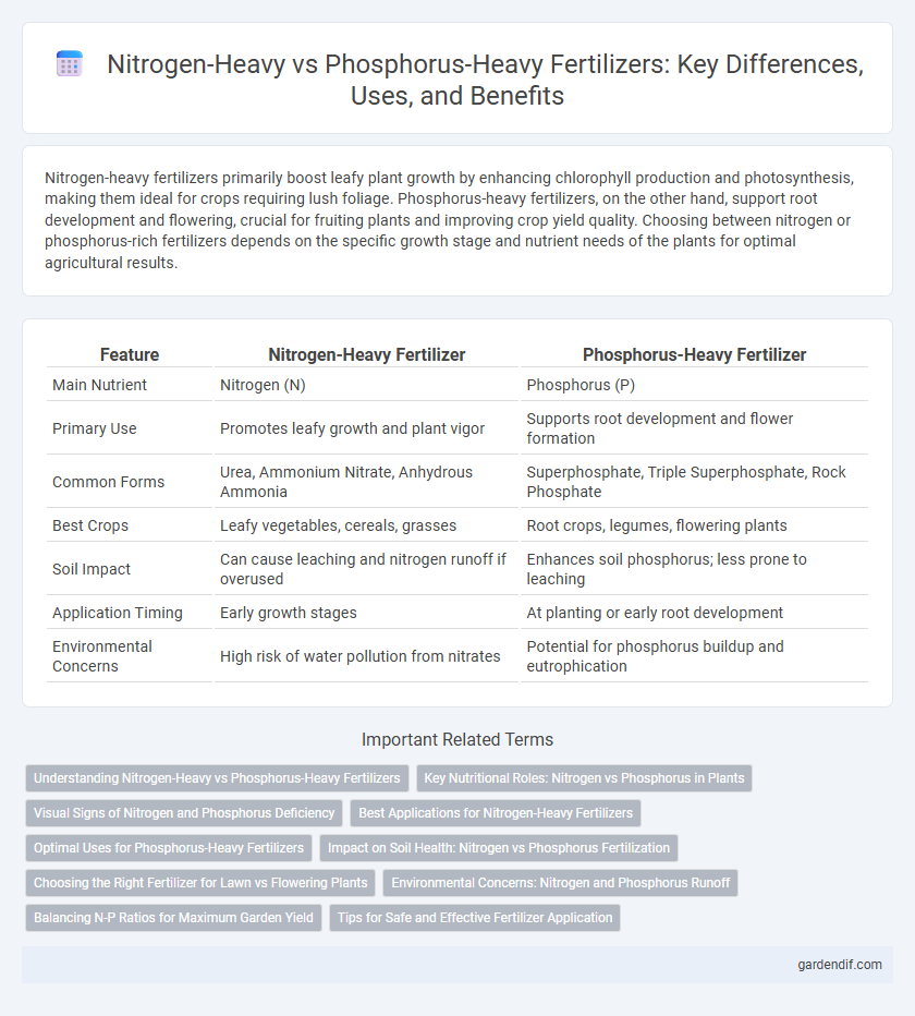 Nitrogen-Heavy vs Phosphorus-Heavy Fertilizers: Key Differences, Uses, and Benefits