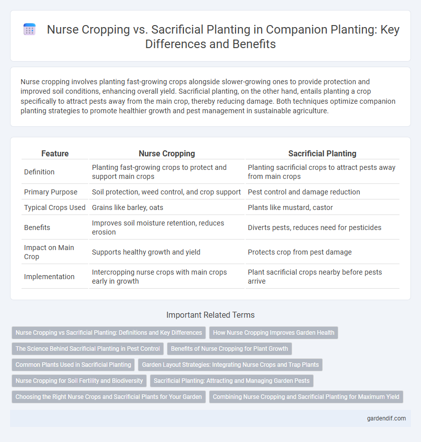 Nurse Cropping vs. Sacrificial Planting in Companion Planting: Key Differences and Benefits