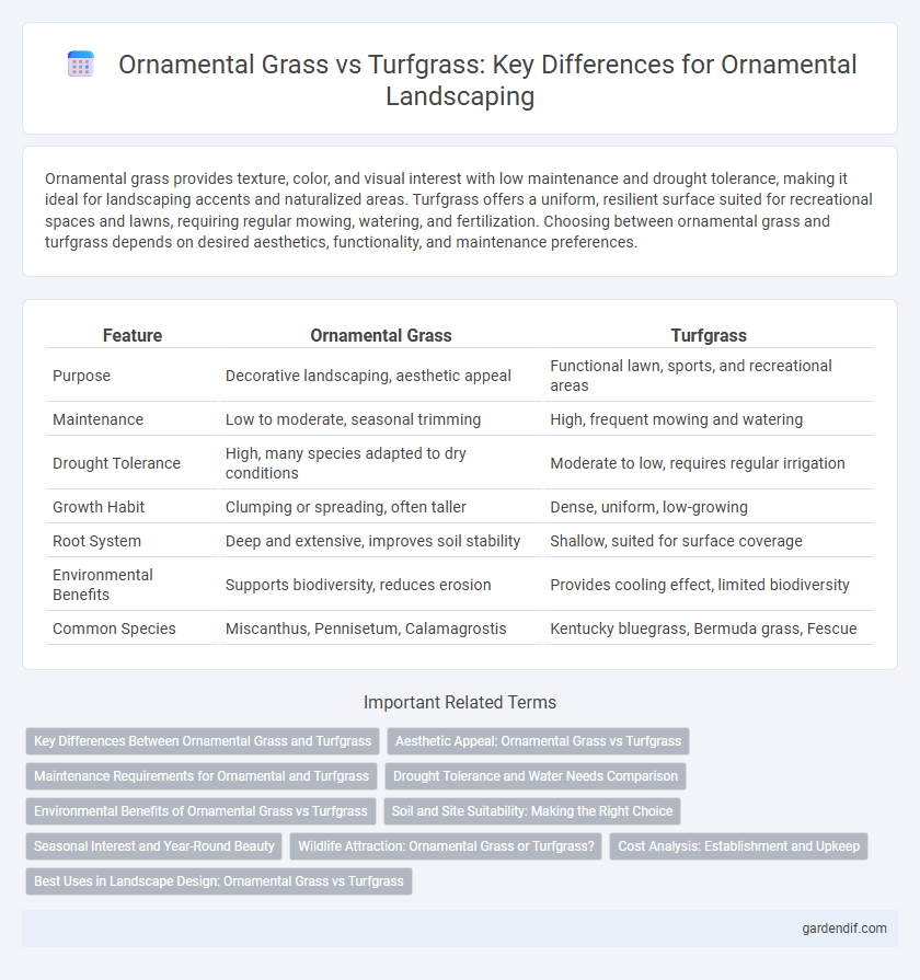 Ornamental Grass vs Turfgrass: Key Differences for Ornamental Landscaping