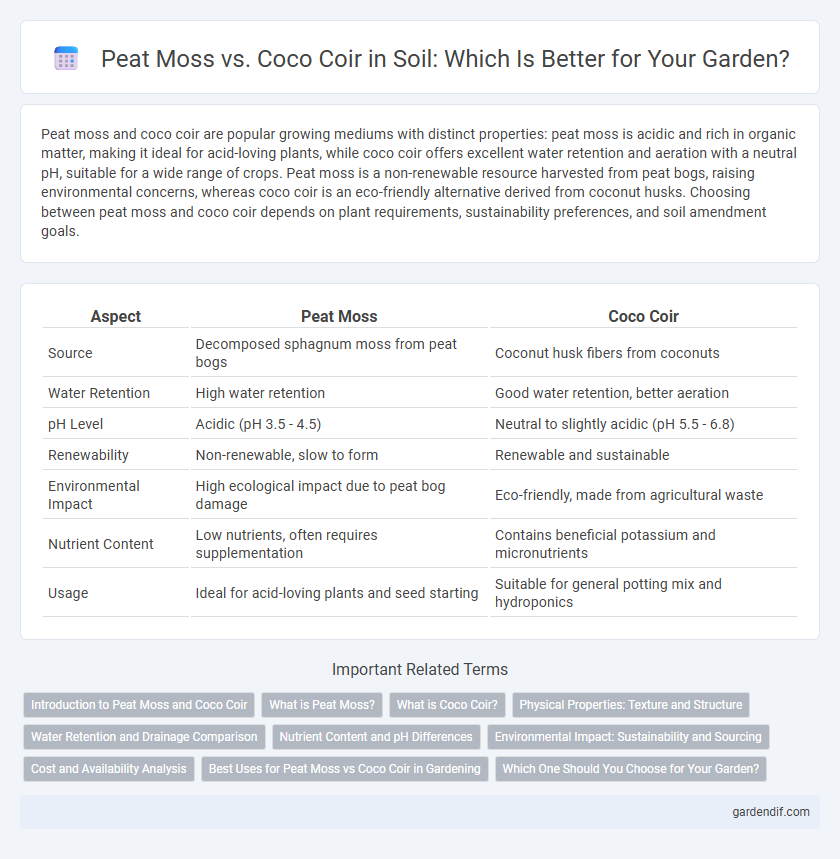 Peat Moss vs. Coco Coir in Soil: Which Is Better for Your Garden?