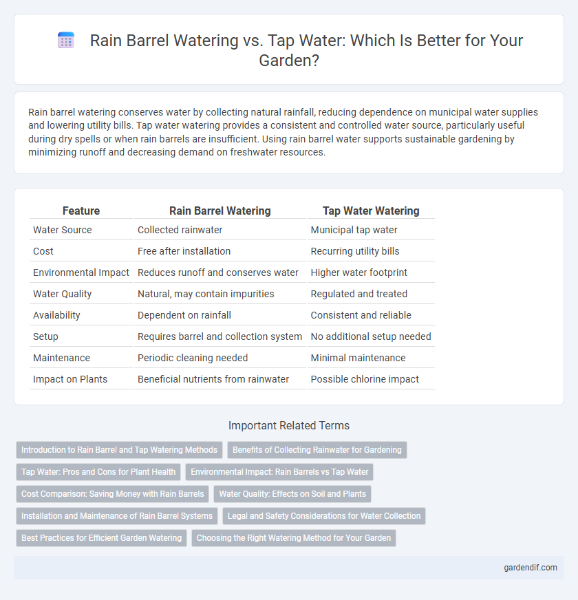 Rain Barrel Watering vs. Tap Water: Which Is Better for Your Garden?