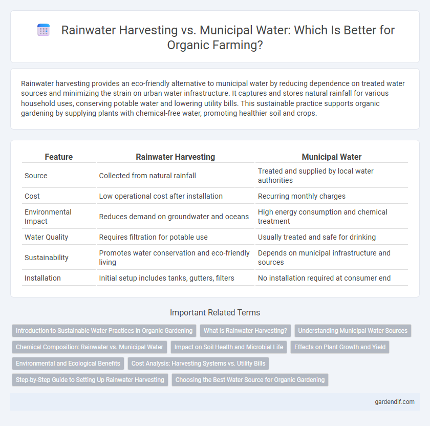 Rainwater Harvesting vs. Municipal Water: Which Is Better for Organic Farming?